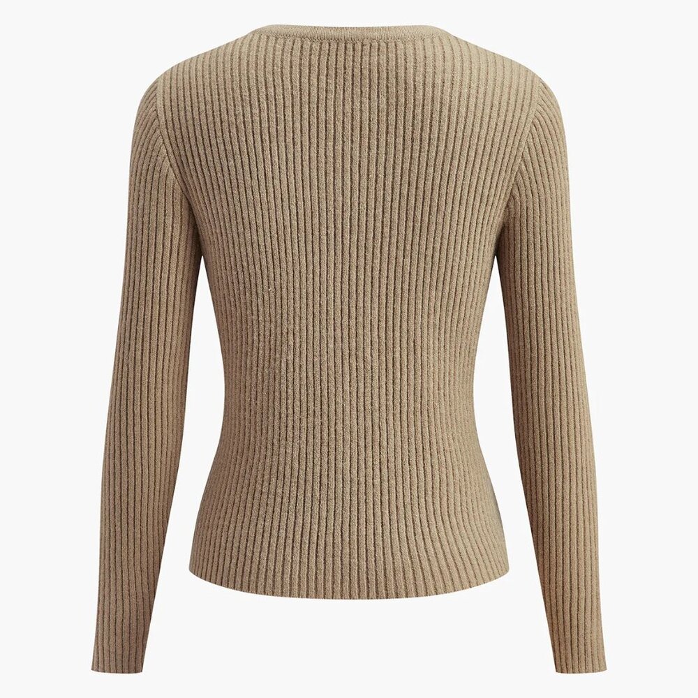 Commense Button Down Split Cardigan Black, Size M - image 3